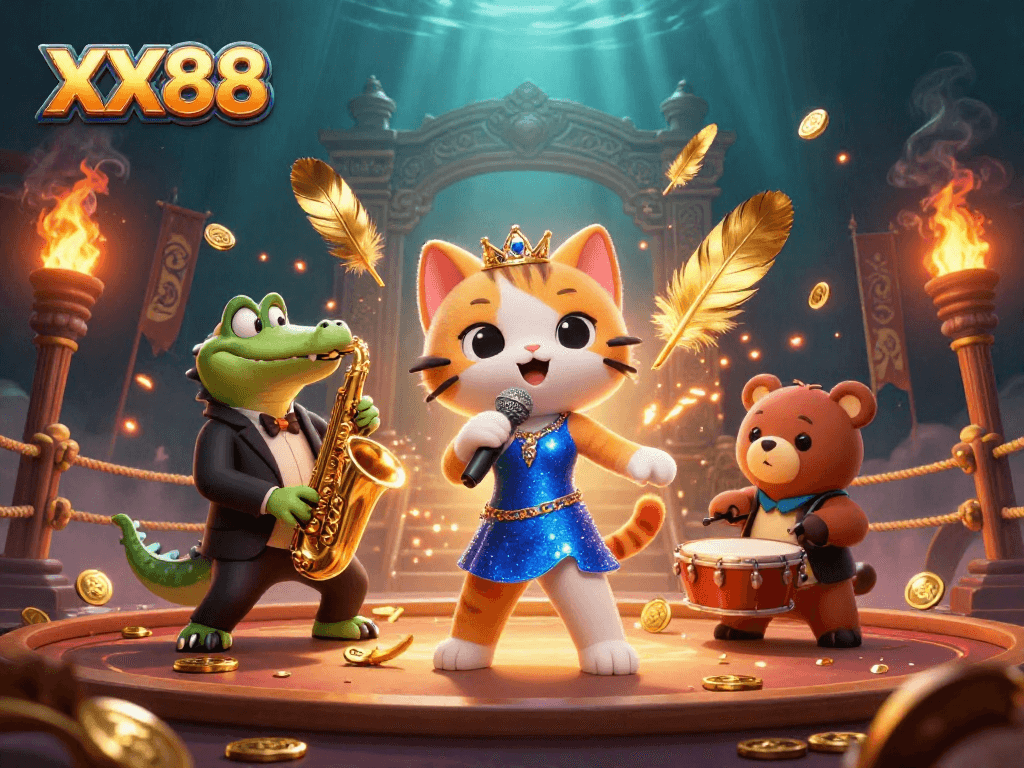Experience winning moments at XX88 Casino with vibrant characters and thrilling elements.