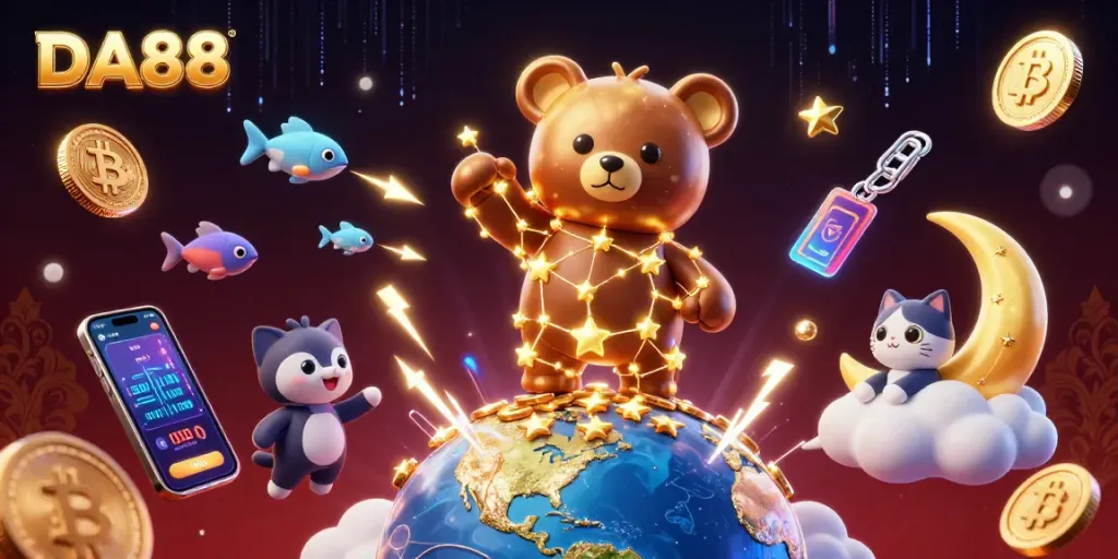 Engage in thrilling gameplay at DA88 with a vibrant cosmic-themed casino experience.