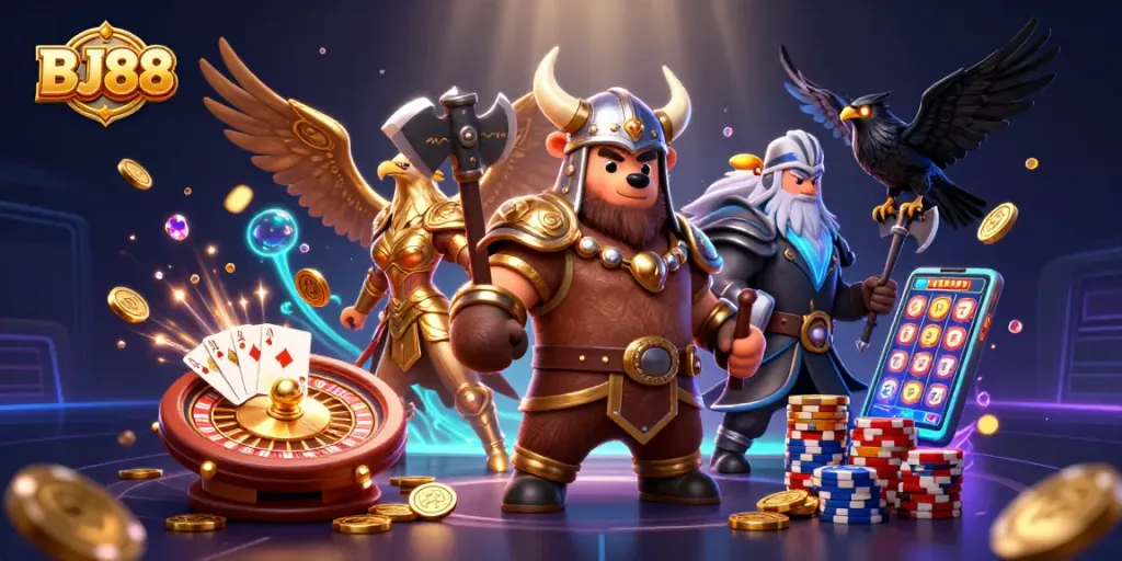BJ88 offers thrilling visual gaming experiences with 3D characters and dynamic casino elements.