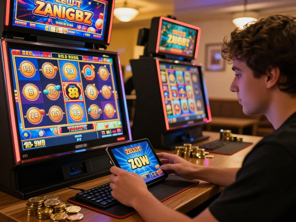 Exciting gameplay experience on situs slot online featuring Zeus Slot 88, showcasing vibrant graphics and winning symbols.