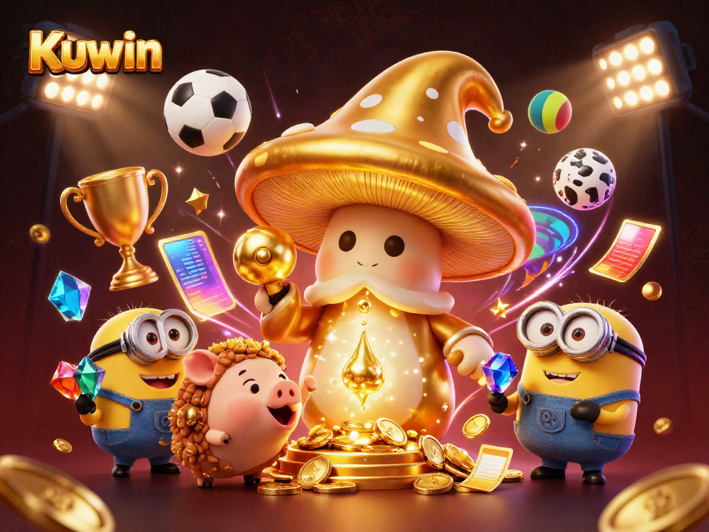Kuwin brings vibrant energy to gaming with magical characters and dynamic sports elements highlighting casino excitement.