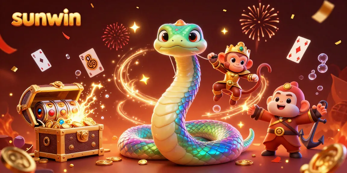 Engage in winning strategies at sunwin with vibrant casino elements and dynamic characters.