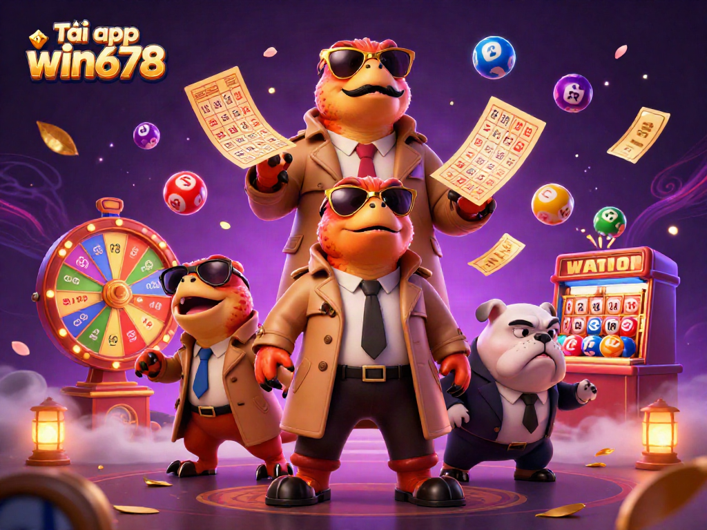 Tải app win678 and experience thrilling lottery action with cartoon raptors and dynamic games.