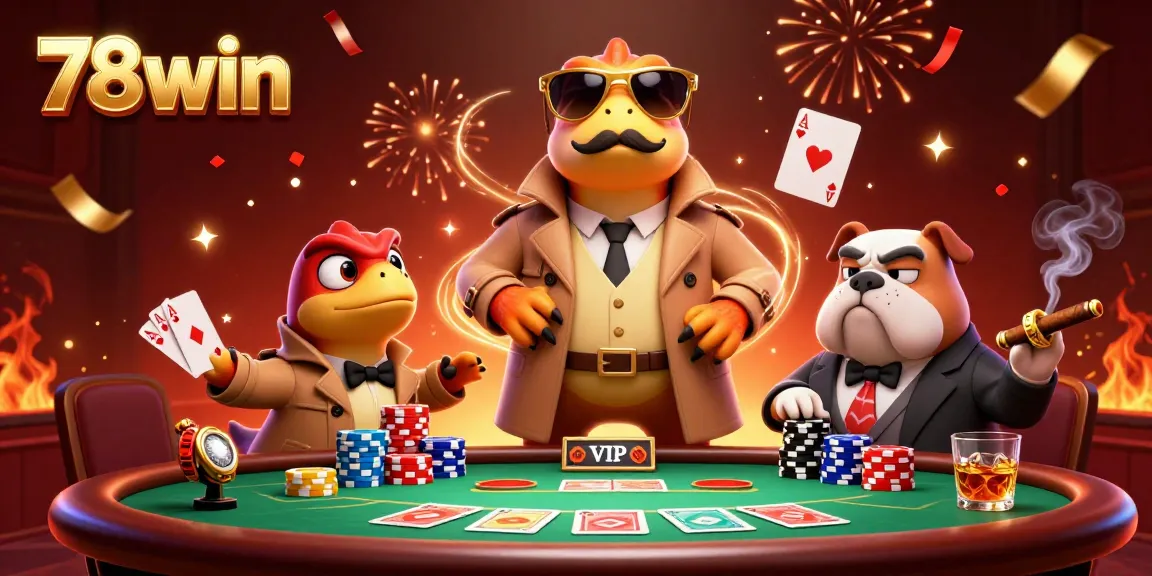 Join the excitement at 78win with raptors in a trench coat entering a VIP casino!
