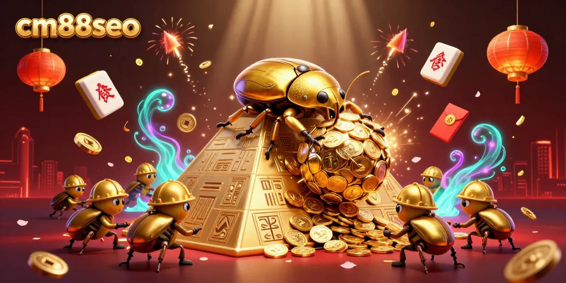 Experience excitement with cm88seo through a dynamic casino-themed adventure illustration.