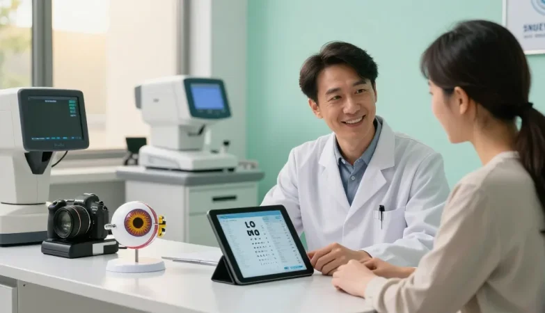 Consultation at SNU Eye Clinic for advanced eye care and surgeries.